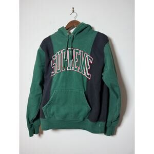 Supreme Paneled Arc Hooded Sweatshirt 'Green'